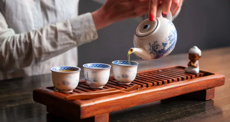 Beautiful tea ceremony spread